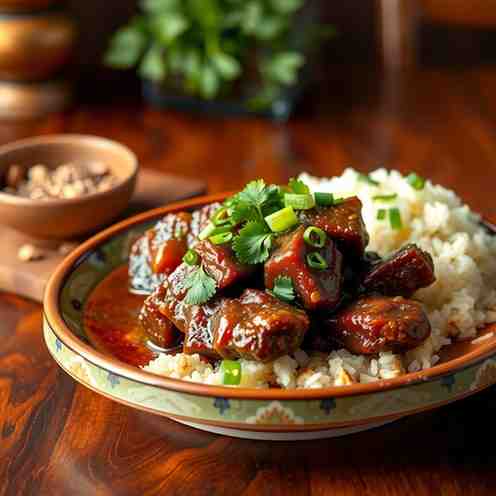 Slow Cooker Beef Short Ribs Rendang - Indonesian Recipe